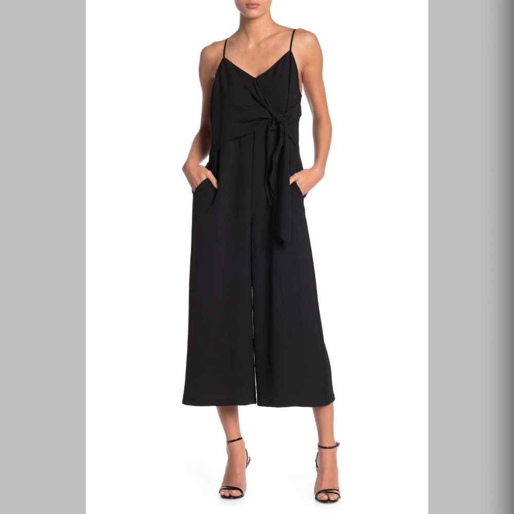 V-Neck Wide Leg Jumpsuit